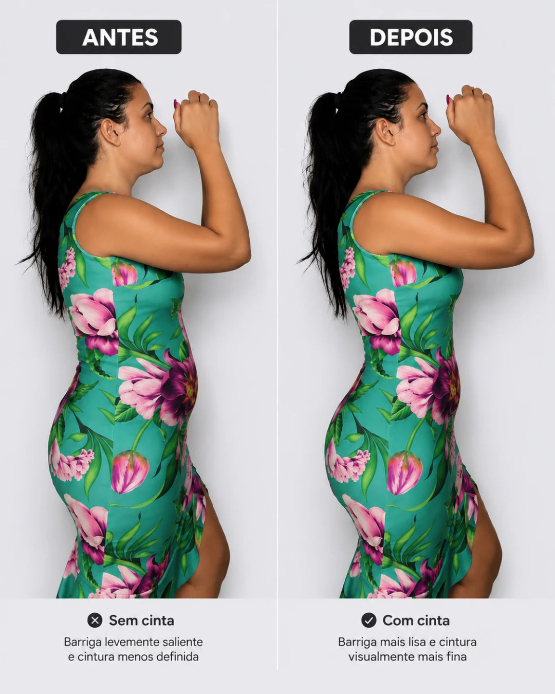 Cinta Modeladora Feminina Premium desenvolvida para fornecer modelagem instantânea